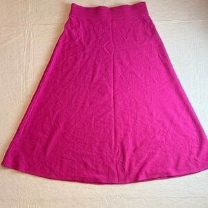 Ann Taylor Women's Fuchsia Pink A-Line Knit Skirt Size S